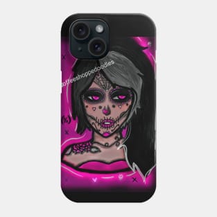 Neon Day of the Dead Phone Case