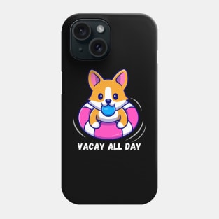 Corgi On Vacation Phone Case