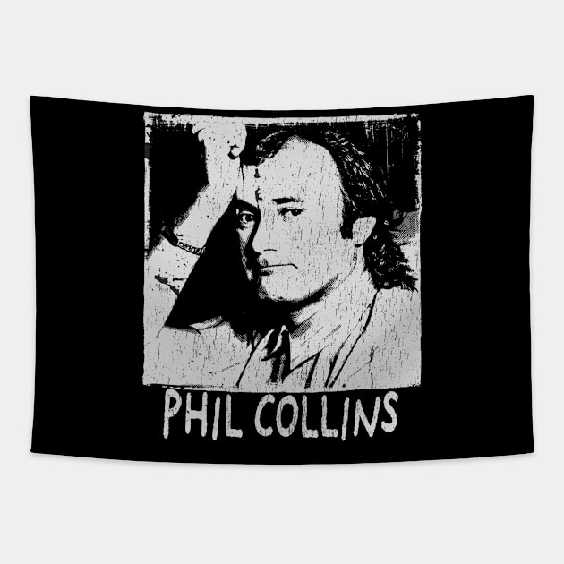 phil collins grunge retro Tapestry by mnd_Ξkh0s