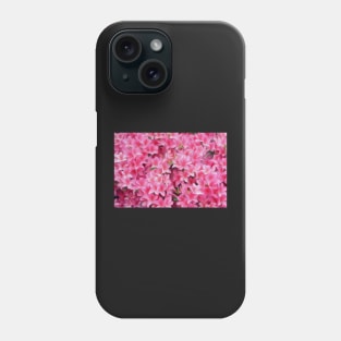 Pink Azalea or Rhodedendron bushes oil paint effect. Phone Case