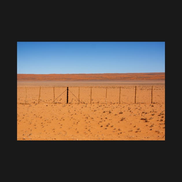 Fence across the desert. by sma1050