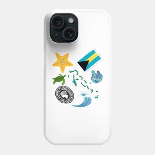 Bahamas Travel Destination Badge Phone Case