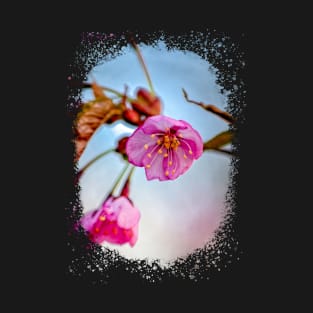 Purple Sakura Flowers And Blue Sky Of Spring T-Shirt