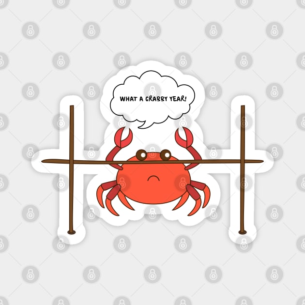 Crabby Limbo Dance Magnet by chyneyee