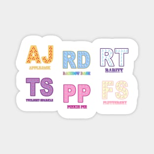 My little Pony - Elements of Harmony Initials V3 Magnet