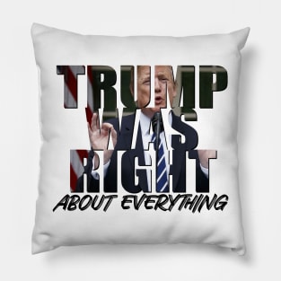 Trump Was Right About Everything Pillow