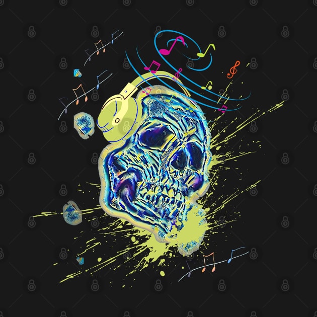 Skull - skull funny music art design by Solomonkariuki 