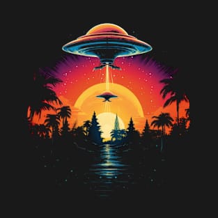 Neon Alien Invasion T-Shirt