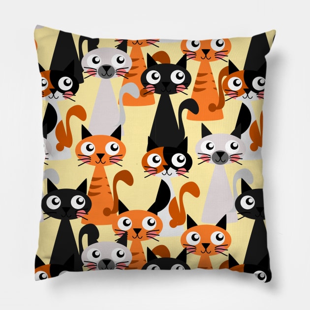 Cute Cat Mask Pillow by cotevalentine