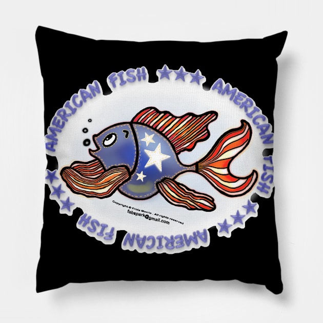 American Fish Pillow by FabSpark