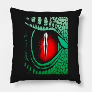 Red Dragons Eye Design Pillow