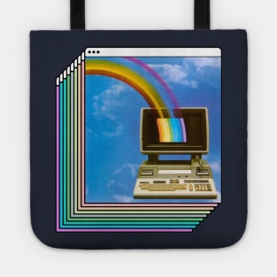 Vaporwave Aesthetic Compter Windows Design Tote