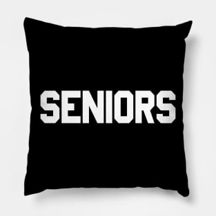 Vintage 80s 90s Seniors Movie Funny Tee Pillow