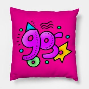 90s doodle Pillow