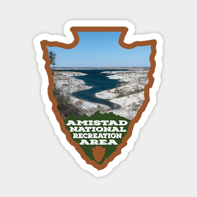 Amistad National Recreation Area Arrowhead Magnet by nylebuss