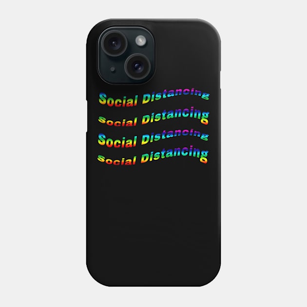 Social distancing keep the distance 6 feets Phone Case by Abir's Store