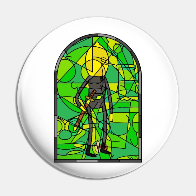 Stained Glass Lemongrab Special Tribute Pin by gkillerb