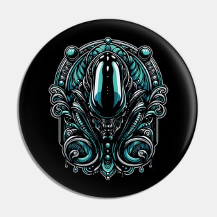 Alien Xenomorph Abstract Horror Movie Fan Art Pin