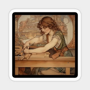 Carpenter drawing Magnet