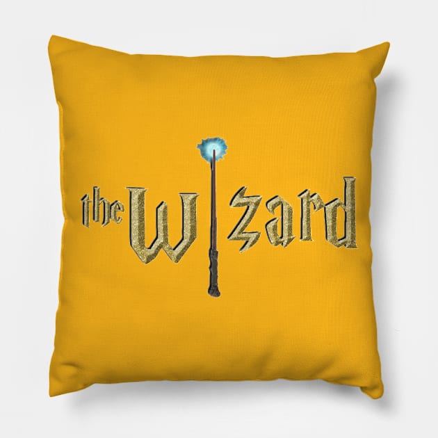 Zoe the WIzard Pillow by HillbillyScribbs