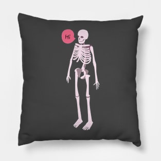 Hi awkward skeleton Pillow