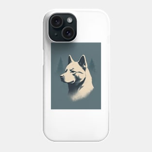 Akita Dog 1 - Japanese Retro Style Phone Case