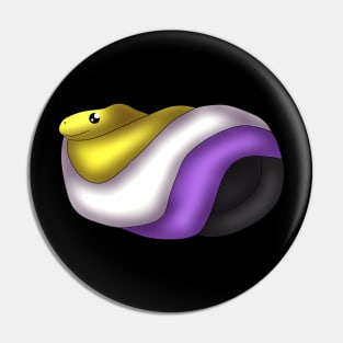 Nonbinary Snake Pin