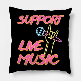 Support Live Music Pillow