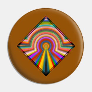 🌈 Rainbow Meditation Diamond Pin