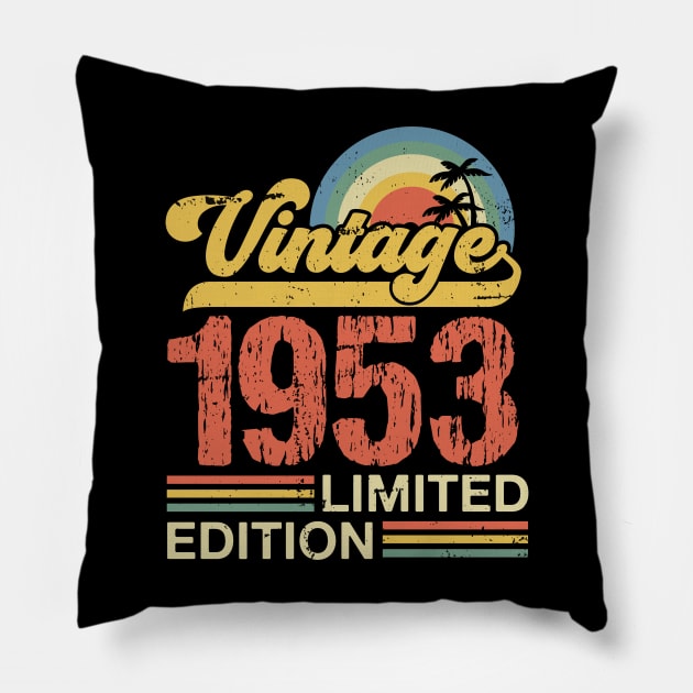 Retro vintage 1953 limited edition Pillow by Crafty Pirate 