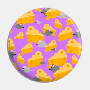 Mice And Cheese Pin