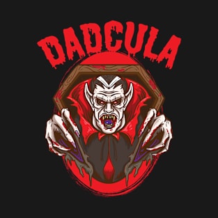 Mens Dadcula Halloween Costume Dad Daddy Dracula Monster T-Shirt