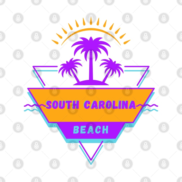South Carolina Beach Vibes 80's by bougieFire