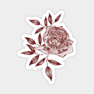 Red Rose Magnet