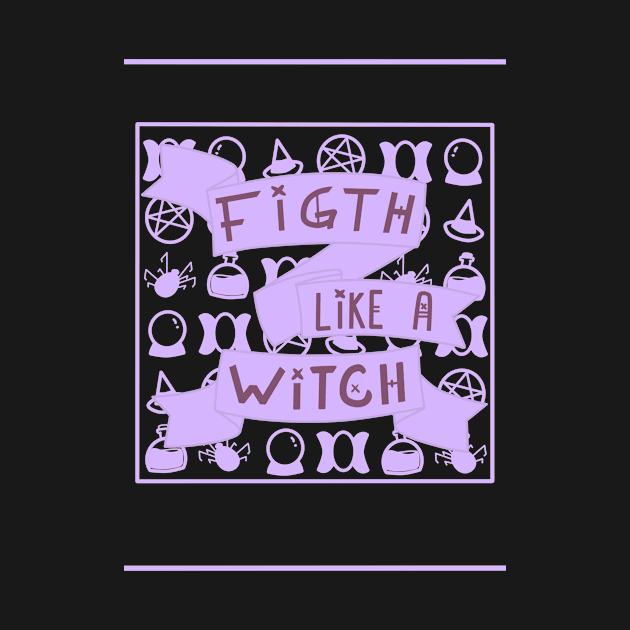 Fight Like a Witch purple by Fight Like a Witch