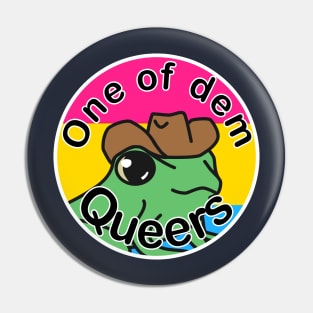 Pride Frog with a cowboy hat- Pansexual Pin