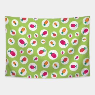 Pineapple Polka Dots Tapestry