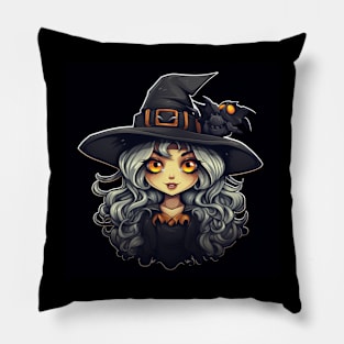 Happy halloween witch Pillow