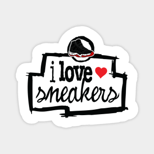 I Love Sneakers Bred Magnet