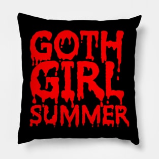 Goth Girl Summer Pillow