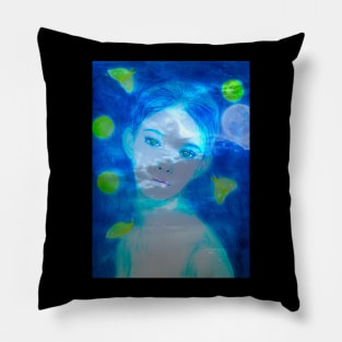 Moth Girl Pillow