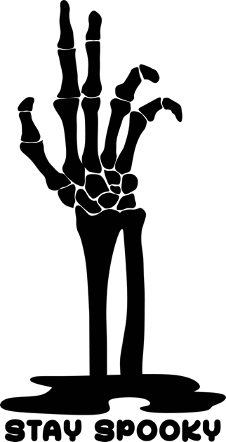 Rising Skeleton Hand Kids T-Shirt by gotd