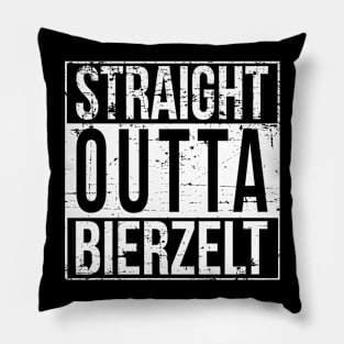 Oktoberfest T-Shirt - STRAIGHT OUTTA BIERZELT Pillow