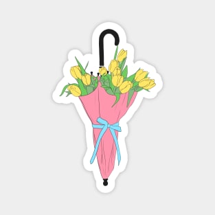 Floral Umbrella Magnet