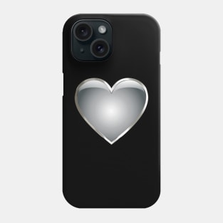 Gray Heart Phone Case