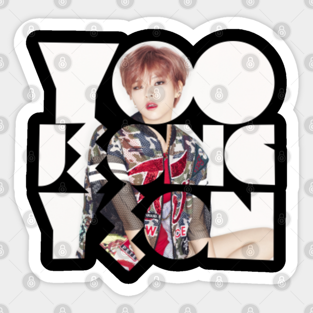 Twice Yoo Jeongyeon Like Ooh Ahh Typography Twice Jeongyeon Typography Sticker Teepublic