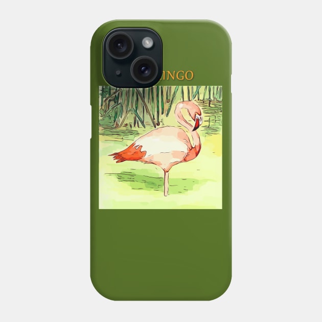 Flamingo Phone Case by WelshDesigns