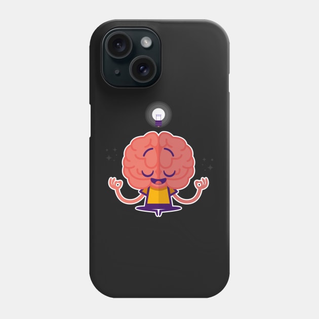 thinking brain Phone Case by saifshaker