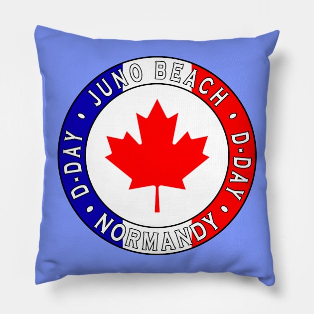 Juno Beach D-Day Pillow by Lyvershop