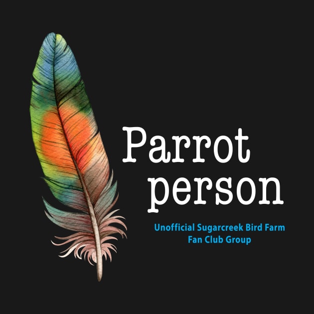 parrot person feather by Just Winging It Designs